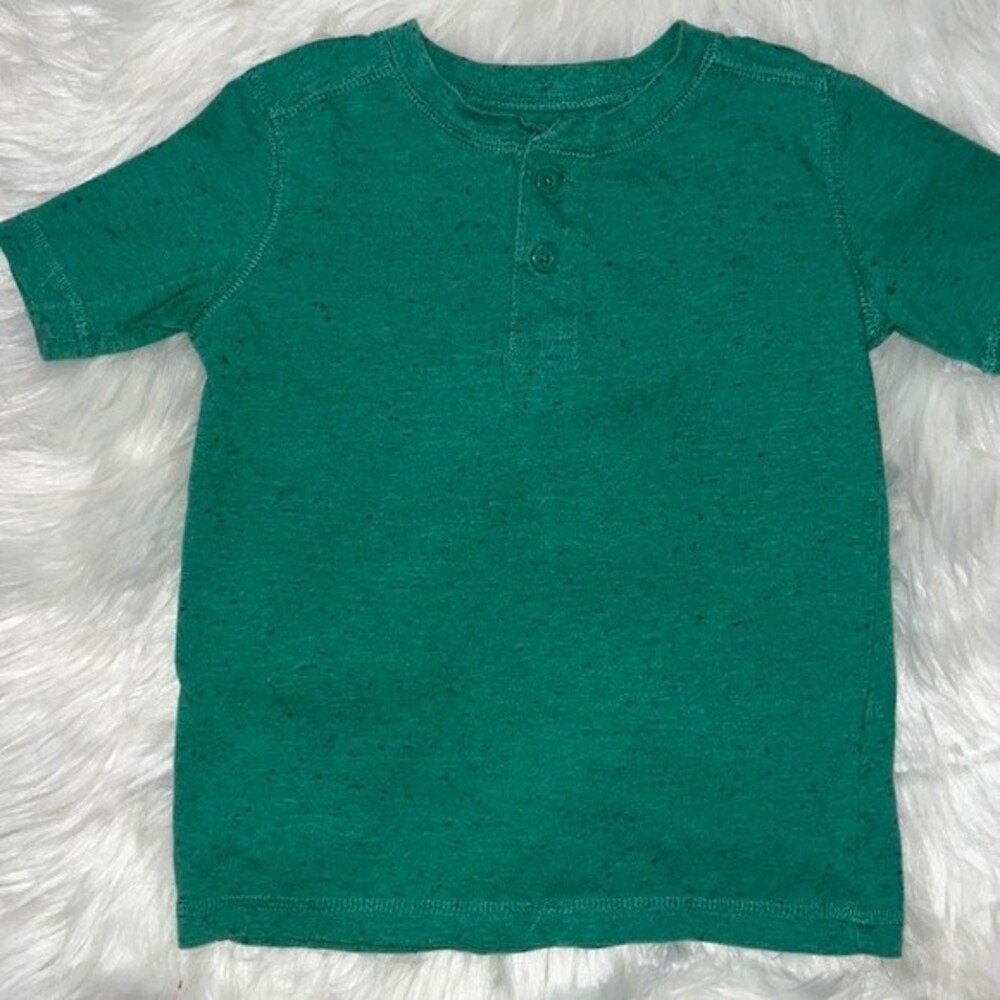 Jumping Neans Green Speckled Tee Size 4T